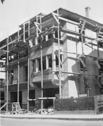 Bau der Villa Franco im Jahre 1934